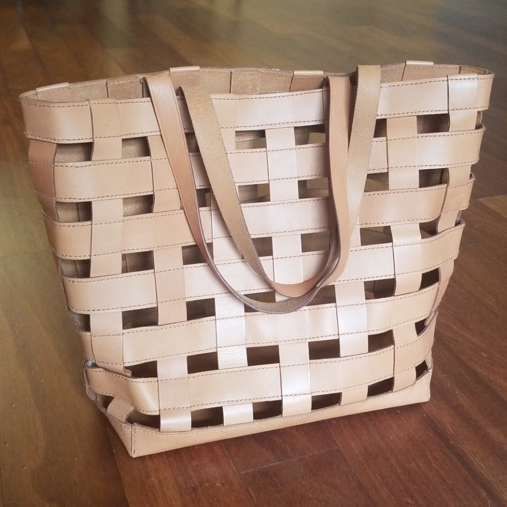 Madewell Basket Weave Transport Tote